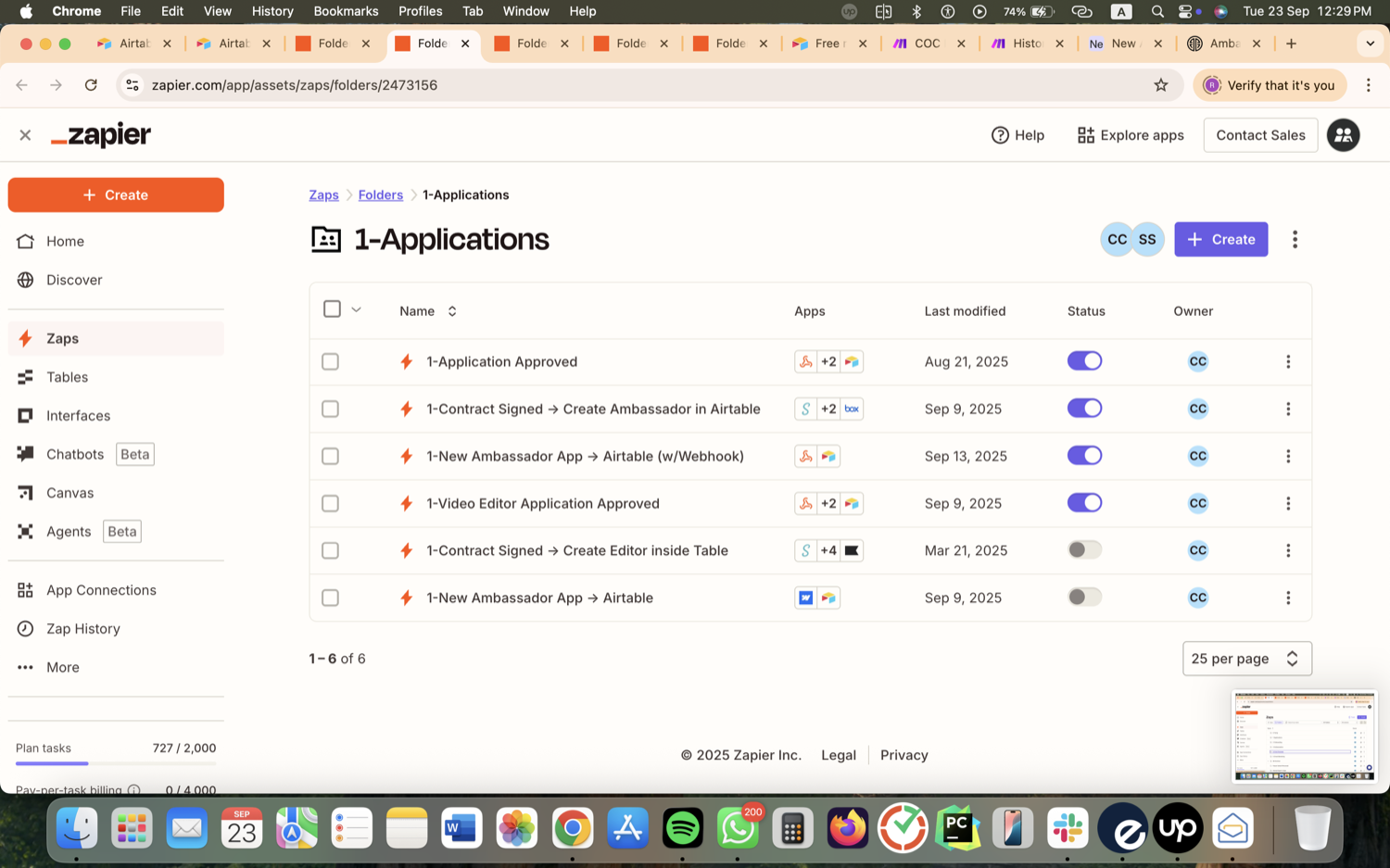 Creator Ambassador Program Ops - Airtable, Make.com & Zapier screenshot 17